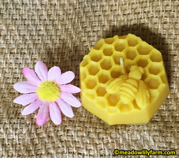 Bee and Honeycomb Candle